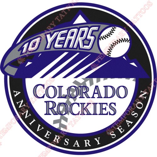 Colorado Rockies Customize Temporary Tattoos Stickers NO.1566